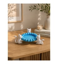 Sevimli 3D Kedi Tasarımlı Dekoratif Takı ve Aksesuar Organizeri