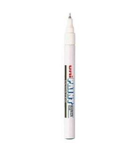 Uni PX-203 Paint Marker Extra Fine 0.8mm Boyama Markörü Beyaz 
