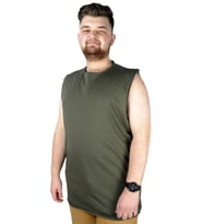 Mode XL Büyük Beden Erkek Basic Atlet 20004 Haki