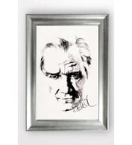 Gümüş Çerçeveli Atatürk Tablo cv1034