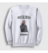 Presmono Unisex Beyaz SHHHH Jose Mourinho Sweatshirt 429711tt (Beyaz)