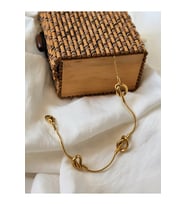 Düğüm Model Gold Renk Bileklik