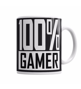 %100 Gamer Kupa Bardak Porselen