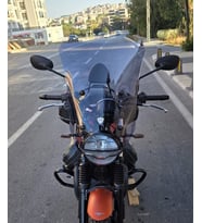 MOTOCAM Moto Guzzi V7 Stone Ön Cam 2021-2023 Model 52cm Füme Renkli 4mm APARATSIZ