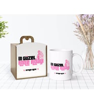 BK Gift Kişiye Özel Ahşap Kutuda Anneler Günü Temalı Anne Adayı Tasarımlı Beyaz Kupa Bardak-1