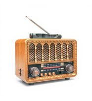 Nostaljik Radyo Eskitme Mini Trend Nostalji Radyo(ASMA APARAT ÖZELLİKLİ) (Kahve Leopar)