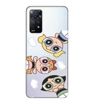 Xiaomi Redmi Note 11 PRO Uyumlu Powerpuff KIzlar Tasarımlı Şeffaf Telefon Kılıfı