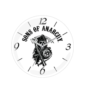 Sons Of Anarshi 30 Cm Bombeli Gerçek Cam Duvar Saati