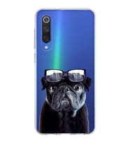 PrintiFy Xiaomi Mi 9 SE ile Uyumlu 1mm Slim Fit Köpek 3 050f Baskılı Şeffaf  Kılıf