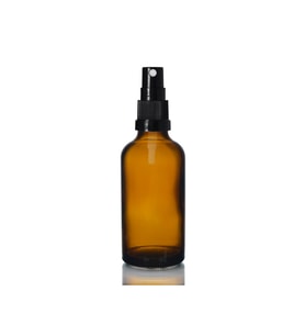 30ml kahverengi cam, siyah sprey başlıklı şişe, 24 adet, cam şişe, sprey şişesi, ecza şişesi, dropper şişe, medikal şişe