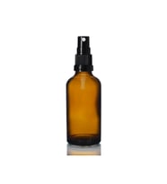 30ml kahverengi cam, siyah sprey başlıklı şişe, 24 adet, cam şişe, sprey şişesi, ecza şişesi, dropper şişe, medikal şişe