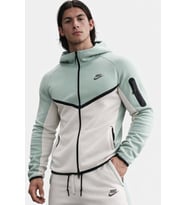 Nike Tech Fleece Full Zip Windrunner Hoodie Kapüşonlu Unisex Sweatshirt Yeşil Krem