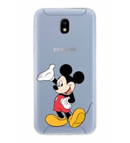 Samsung Galaxy J5 Pro Kapak Mickey Mouse Tasarımlı Şeffaf Silikon Kılıf