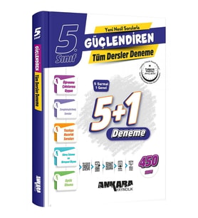 Ankara Yayıncılık 5.SINIF GÜÇLENDİREN TÜM DERSLER DENEMELERİ (Çok Renkli)
