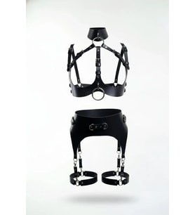 Mulvxbrf Brf02 Siyah Harness Takım Deri O Halka Detaylı - Brf1231 (Mulvix)