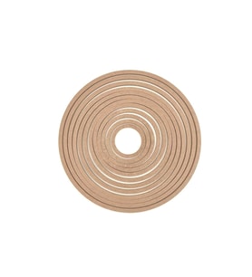 12'li Ham Mdf, 8mm Kalınlık, 30 Cm Kasnak, Boyanabilir Vidasız Kasnak, Makrome Halkası, Düş Kapanı