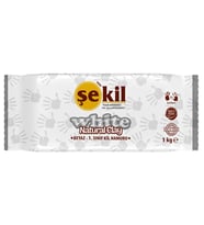 Şekil Seramik Kil Hamuru 1000 Gr Beyaz 1 kg
