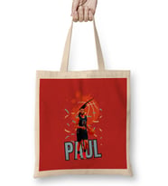 Chris Paul Vintage Art -Legend Basketball Gift Vintage Retro Style Bez Çanta Uzun Saplı