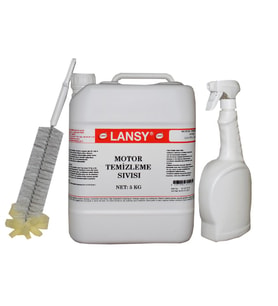 LANSY MOTOR TEMİZLEME SIVISI 5 KG + SPREY VE FIRÇA