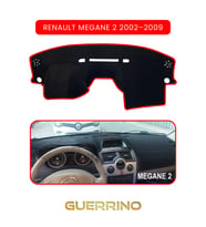 RENAULT Megane 2 (2002–2009)TORPİDO KORUMA HALISI KIRMIZI KENAR