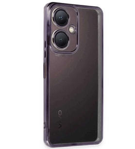 Y27 Kılıf Razer Lensli Silikon - Mor