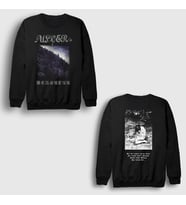 Presmono Unisex Siyah Bergtatt Metal Ulver Sırt Baskılı Sweatshirt 553003tt