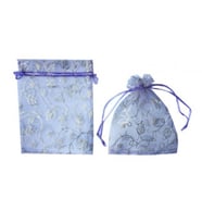 Kese lale desenli lila 17*23cm p50-