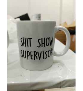 Shit Show Supervisor Kupa - Komik Yönetici Seramik Bardak Ofis Hediyesi 325ml