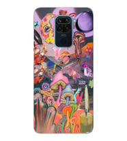 Xiaomi Redmi Note 9 Uyumlu Aesthetic Desenli Şeffaf Telefon Kılıfı