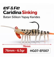 Effe Caridina Sinking Batan Silikon Yapay Karides 76mm 6.5gr HG07-EF007