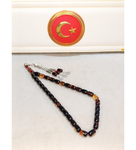 ATEŞ KEHRİBAR TESBİH USTA YAPIMI KAPSÜL KESİM