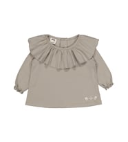 Civil Baby Yakalı 6-18 Ay Sweatshirt - Kahve (Açık Gri)