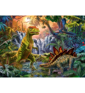 Ravensburger Puzzle, Dinosaur Oasis, 100 Parça (Krem)