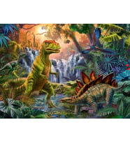 Ravensburger Puzzle, Dinosaur Oasis, 100 Parça (Krem)