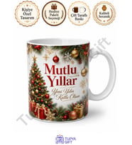 Yılbaşı Hediyesi Kişiye Özel Baskılı Kupa Bardak Yeni Yıl Temalı Hediye Mug
