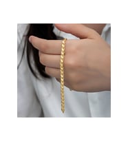 Gümüş Gold Pullu Zincir Kadın Bileklik CSR2185322