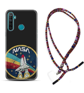 Realme 5i 5 Pro 6i 7 Pro 8 Kılıf Boyun Asklı Rasta Silikon Nasa 1326