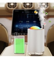 Mioji Mio SS18 Yeni Nesil Şarjlı Otomatik Araba ve Oda Kokusu Makinesi Beyaz (1 ADET GREEN ENCOUNTER KOKUSU ILE BİRLİKTE)