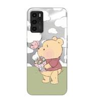 Oppo A16 / A55 Uyumlu Winnie The Pooh Tasarımlı Şeffaf Telefon Kılıfı