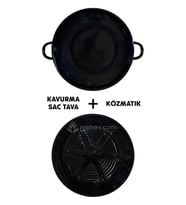 Hanımeli Premium Emaye Kavurma Tava ve Közmatik 28cm
