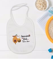 BK Kids Kişiye Özel Annesinin Balı Tasarımlı Bebek Mama Önlüğü - Model 1