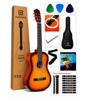 Florancia Tam Boy 4/4 Klasik Gitar Seti 39'' Sunburst