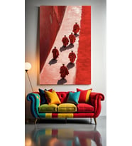 MODERN SANAT KEŞİŞLER Ev Duvar Salon Güzellik Salonu Ofis Dükkan Dekarasyon Kanvas Tablo (Çok Renkli)