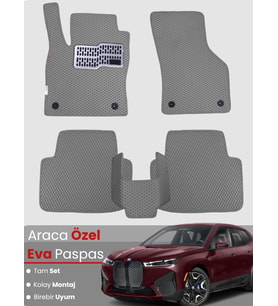 BMW İX40 (2022-2025) Uyumlu EVA Paspas Tam Set–Araca Özel,Su Geçirmez,Hızlı ve Kolay Montaj