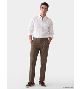 LCWAIKIKI Classic Kahverengi Regular Fit Erkek Chino Pantolon