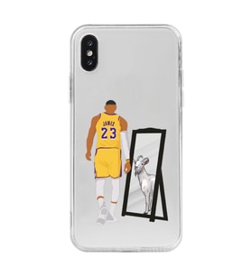 Iphone XSMAX Uyumlu Lebron James Goat Tasarımlı Şeffaf Telefon Kılıfı