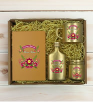 BK Gift Kişiye Özel İsimli DTF Anne Temalı Gold Defter & Kahve Fincanı & Kolonya & Mum Hediye Seti-6, Anneye Hediye, Anneler Günü Hediyesi