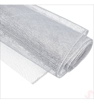 Simli Örgü File Rulo Tül, 75 cm x 7,3 mt - Gümüş