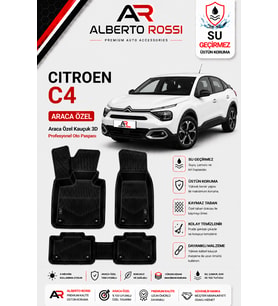 CITROEN C4 HYBRIT 2025 - 2026 Araca Özel Kauçuk 3D Profesyonel Oto Paspası