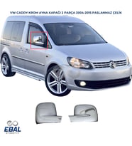Vw Caddy Krom Ayna Kapağı 2 Prç. 2004-2015 Arası Paslanmaz Çelik